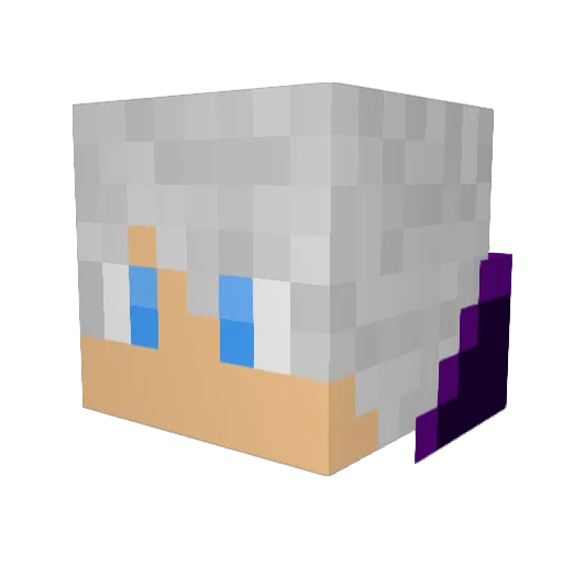 Daddy_Grim Minecraft avatar head, 3D render
