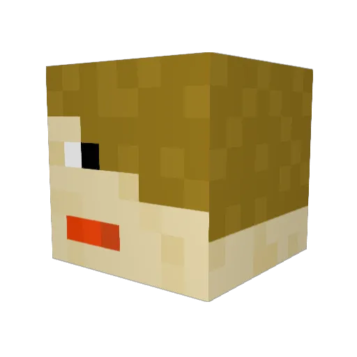 Daddy_Nate Minecraft avatar head, 3D render