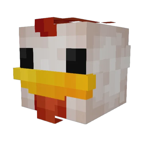 Daddy_Pollo Minecraft avatar head, 3D render