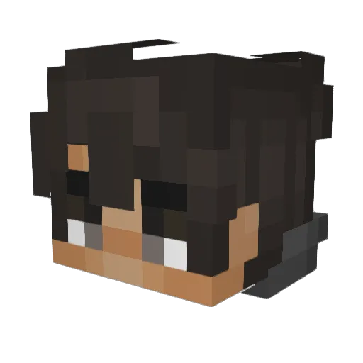 Daddy_Shark_69 Minecraft avatar head, 3D render