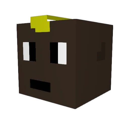 Daddy_Shawarma Minecraft avatar head, 3D render