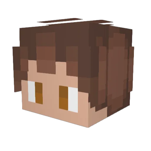 Daddy_UwU_ Minecraft avatar head, 3D render