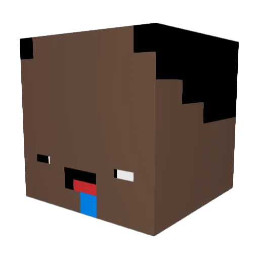 Daddy_of_2b2t Minecraft avatar head, 3D render