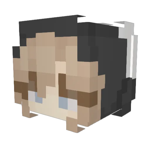 Daddyaddyb Minecraft avatar head, 3D render