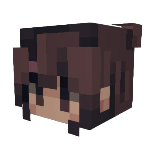 Daddykate Minecraft avatar head, 3D render