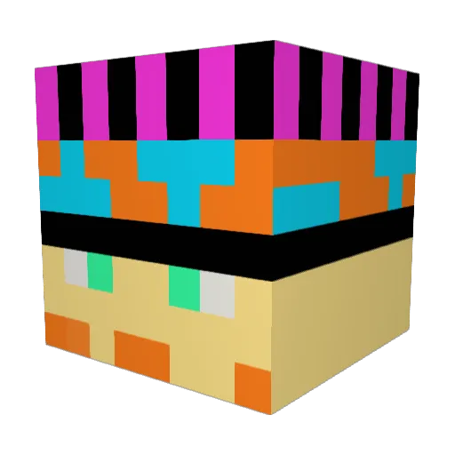 Daddyloaf204 Minecraft avatar head, 3D render