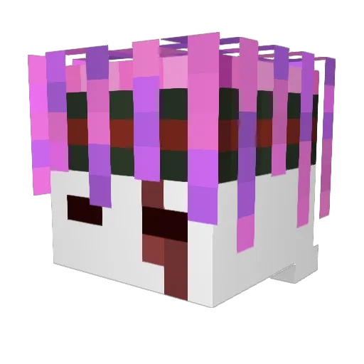 DaddyqqzSKR Minecraft avatar head, 3D render