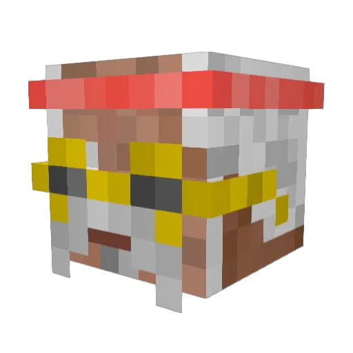Daddyskhan Minecraft avatar head, 3D render