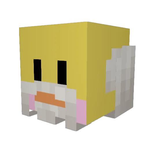 Daddysn0rli Minecraft avatar head, 3D render