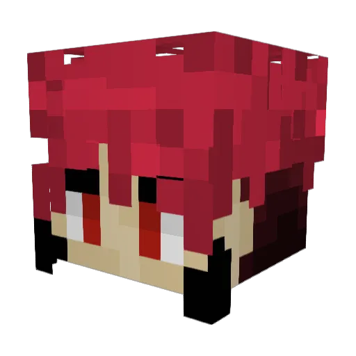DaddyyPanda Minecraft avatar head, 3D render