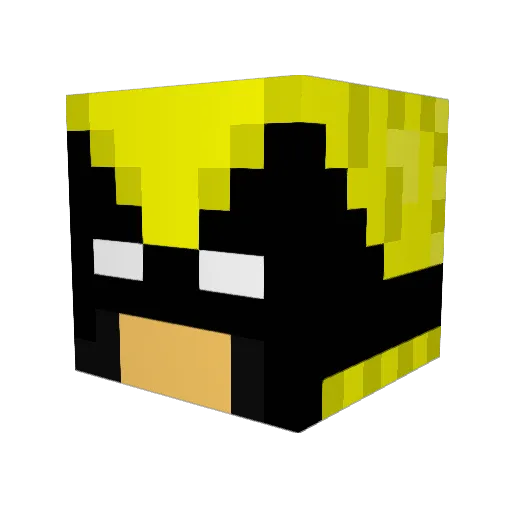 Dade_247 Minecraft avatar head, 3D render
