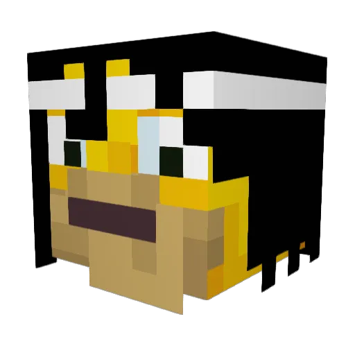 Daden5 Minecraft avatar head, 3D render