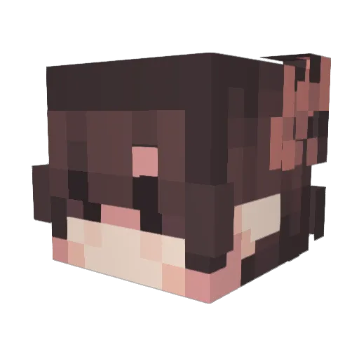 Dadezinnn Minecraft avatar head, 3D render