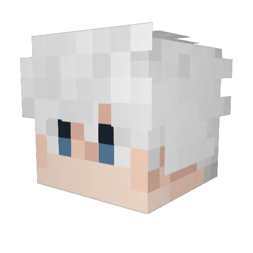 Dadie121 Minecraft avatar head, 3D render