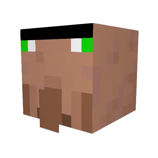 Dadiest Minecraft avatar head, 3D render
