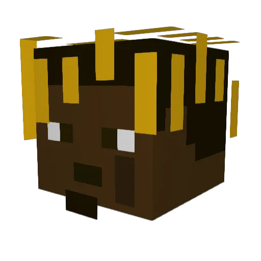 Dadiyoo Minecraft avatar head, 3D render