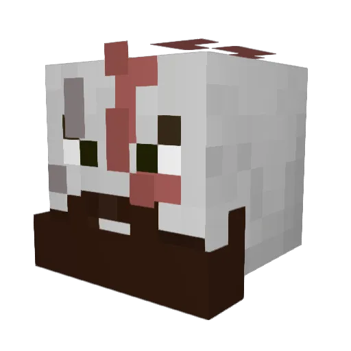 Dadmehr Minecraft avatar head, 3D render