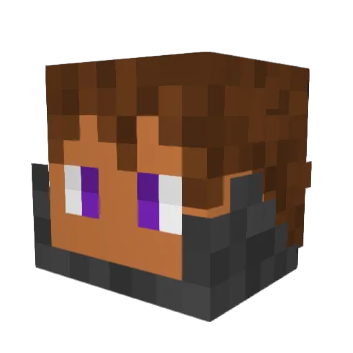 Dadmon1901 Minecraft avatar head, 3D render