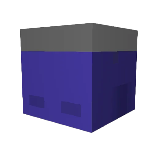 Dadness Minecraft avatar head, 3D render