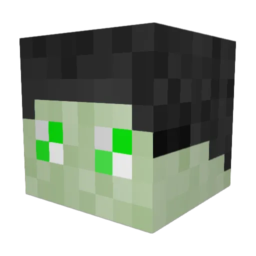 DadoOEMG2 Minecraft avatar head, 3D render