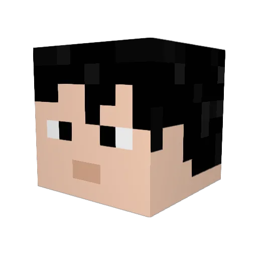 DadoPlayss Minecraft avatar head, 3D render