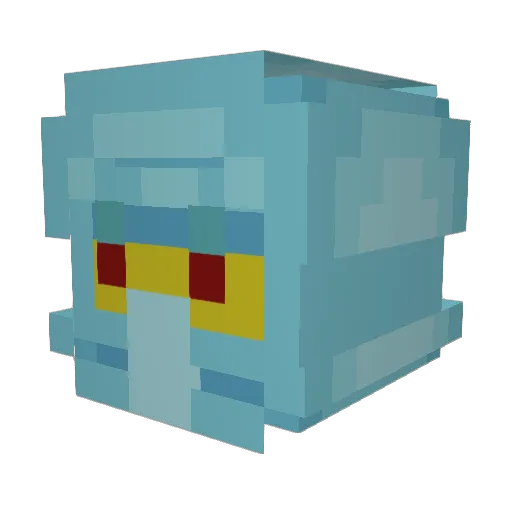 DadoPotato Minecraft avatar head, 3D render