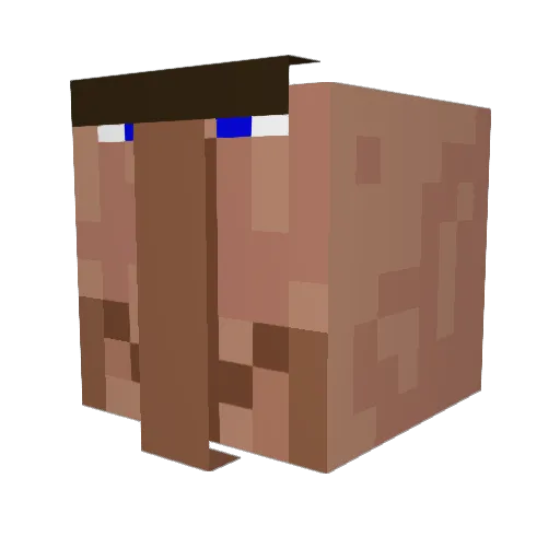 DadoZolja Minecraft avatar head, 3D render