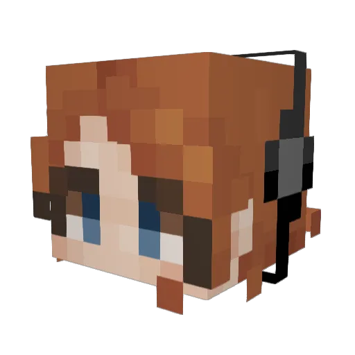 Dadom_ Minecraft avatar head, 3D render