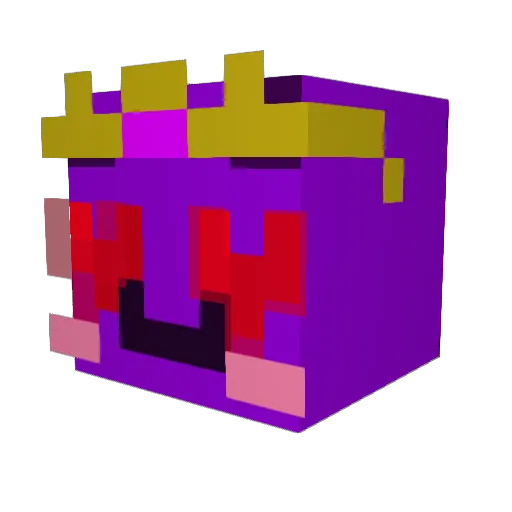 Dadsus Minecraft avatar head, 3D render