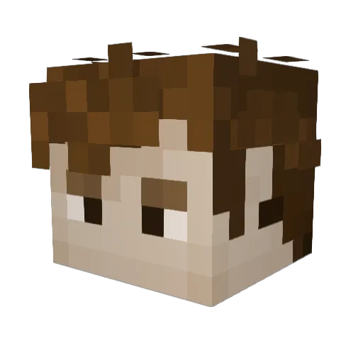 Dadu2323 Minecraft avatar head, 3D render
