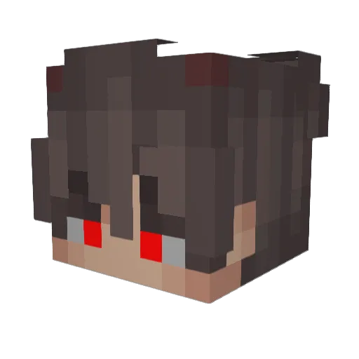 Dadulok Minecraft avatar head, 3D render