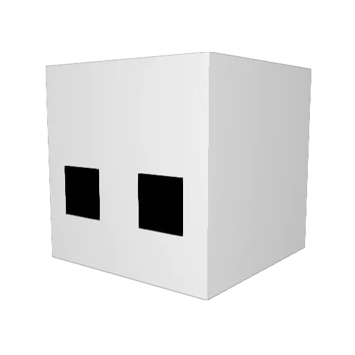 DaeLucass Minecraft avatar head, 3D render