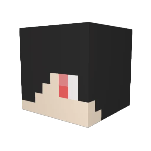 DaeWing Minecraft avatar head, 3D render