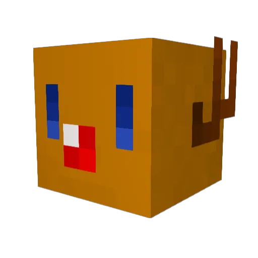 Daebakwn Minecraft avatar head, 3D render