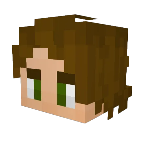 Daebno Minecraft avatar head, 3D render