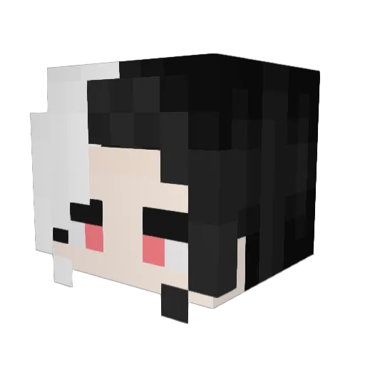 Daedaan Minecraft avatar head, 3D render