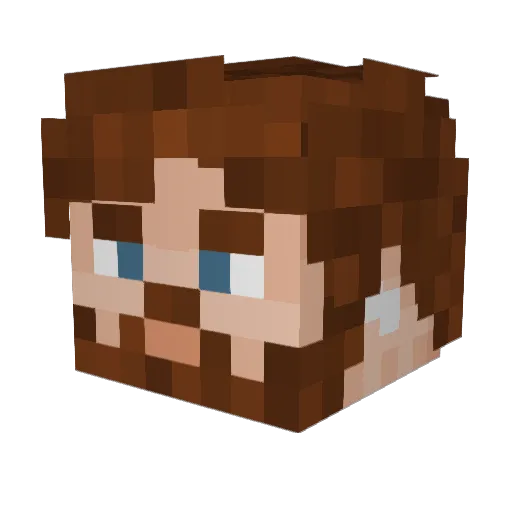 DaedalusDrift Minecraft avatar head, 3D render