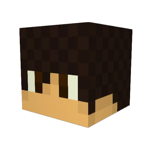 Daedric_Elf Minecraft avatar head, 3D render