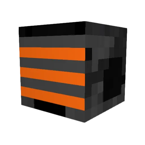 Daedris Minecraft avatar head, 3D render