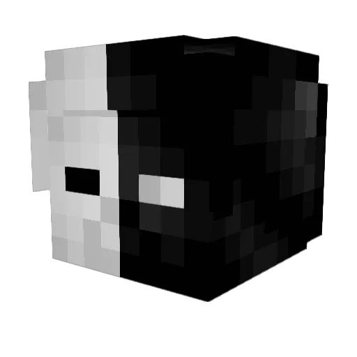 Daeezero Minecraft avatar head, 3D render