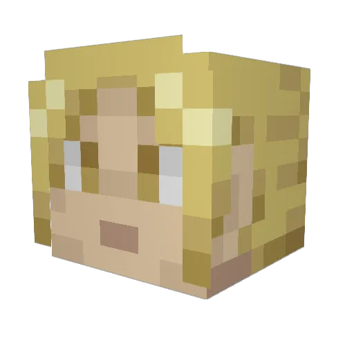 Daegon_Malak Minecraft avatar head, 3D render