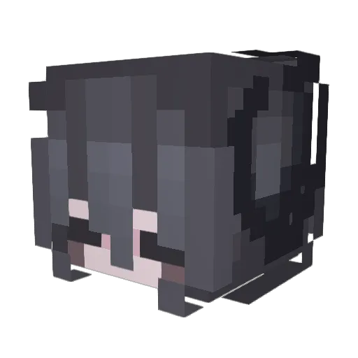 Daegumon Minecraft avatar head, 3D render