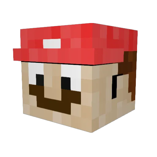 Daehyeonni Minecraft avatar head, 3D render