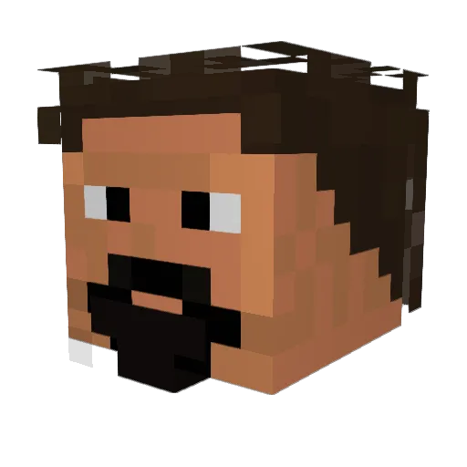 Daeiazhdar Minecraft avatar head, 3D render