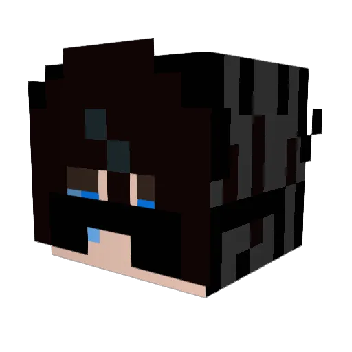 DaekFire Minecraft avatar head, 3D render