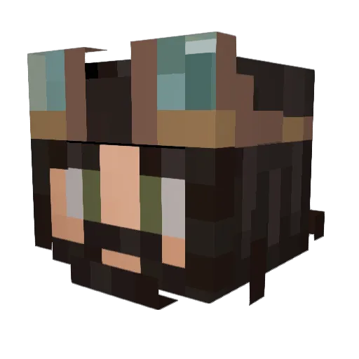 Daelfric Minecraft avatar head, 3D render
