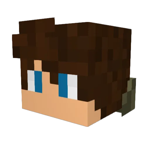 Daemonn34500 Minecraft avatar head, 3D render