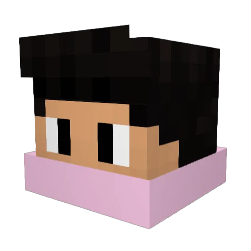 Daenerys_kind Minecraft avatar head, 3D render