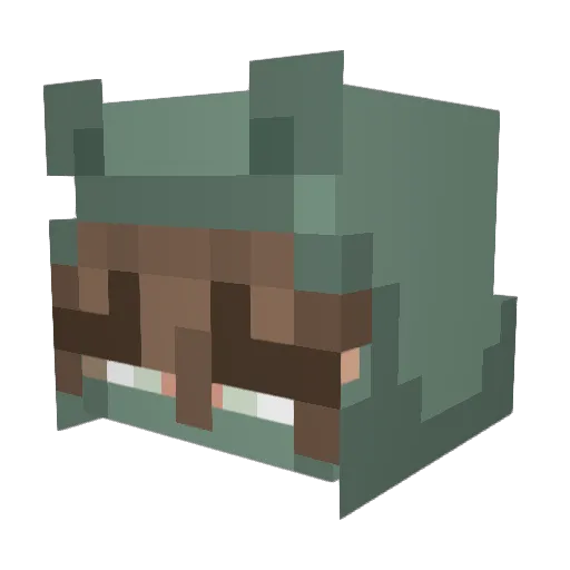 Daenes Minecraft avatar head, 3D render