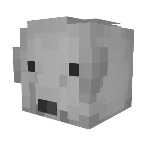 Daeng_man Minecraft avatar head, 3D render